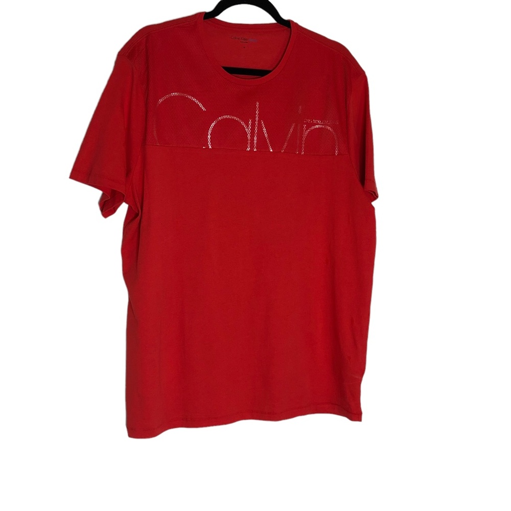 CALVIN KLIEN Short Sleeve Crew Neck Shirt Sz XL